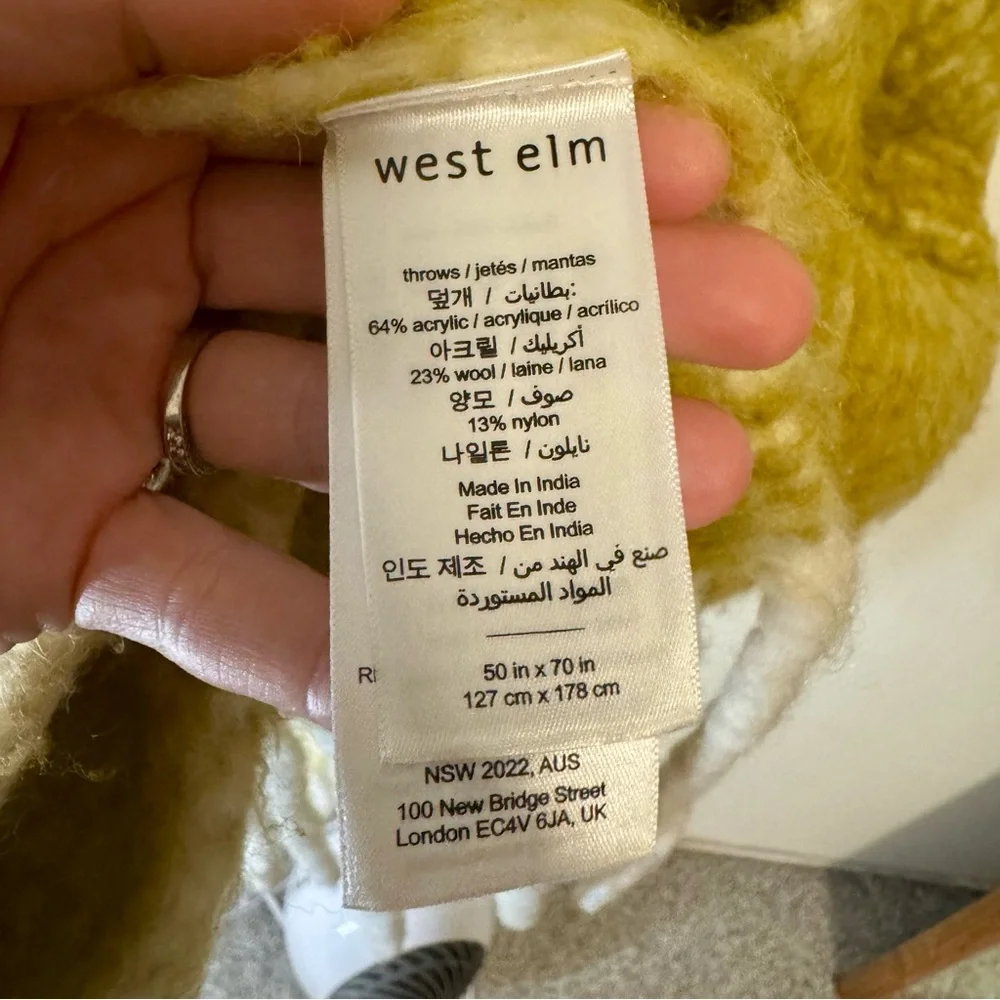 West Elm Throw Blanket